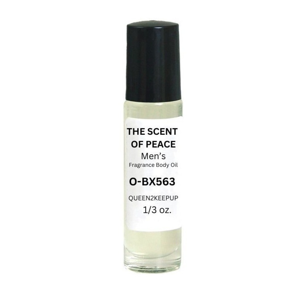 The Scent Of Peace Men's Body Oil Citrus and Woods Fresh Warm Fragrance Roll-On